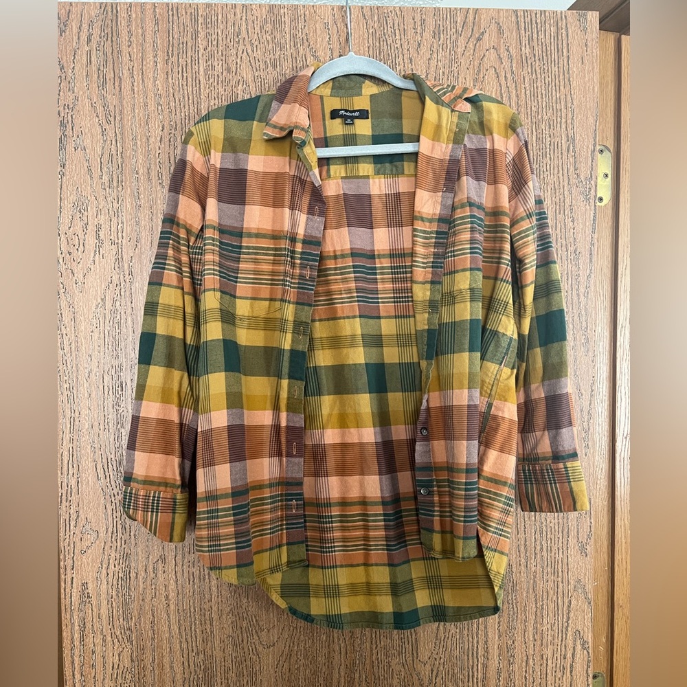 Madewell Multicolor Plaid Button Down Shirt